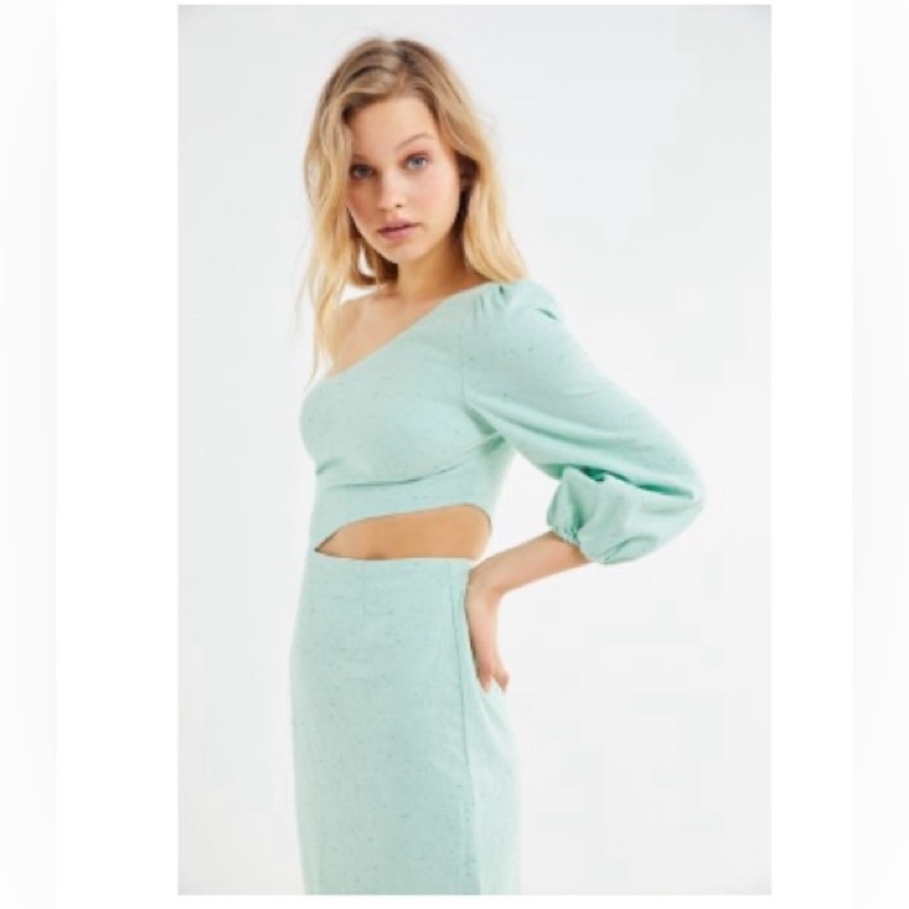 UO Porto One-Shoulder Cutout Midi Dress